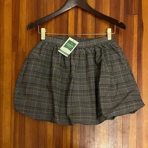 NWT 🌹 Plaid Bubble Skirt Size S